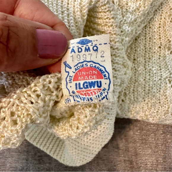 Vintage Vivanti 70s 80s Size 14 Knit Sweater&Skirt Crochet Cottagecore 2pc Set - Picture 5 of 16